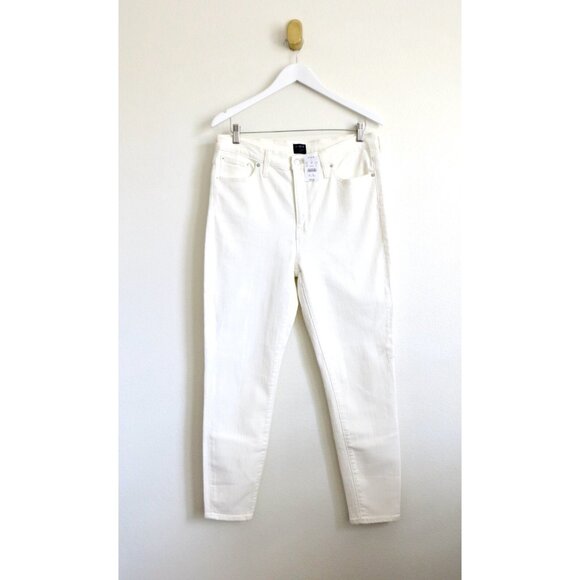 NEW! J. Crew High Rise Skinny Denim Jeans White G1975  SZ 31 - Picture 6 of 11